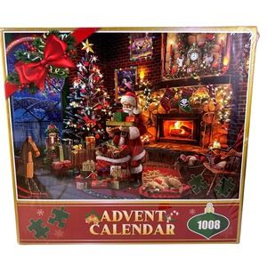 Advent Calendar Jigsaw Puzzle 1008 Piece Christmas Holiday Santa Claus Sealed